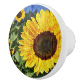 ヒマワリ絵を描スフェンス セラミックノブ (右)