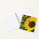 ヒマワリ絵を描スフェンス ノートブック (内部)