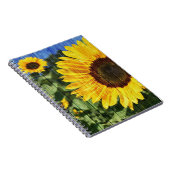 ヒマワリ絵を描スフェンス ノートブック (右側)