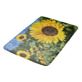 ヒマワリ絵を描スフェンス バスマット (アングル)