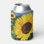 ヒマワリ絵を描スフェンス 缶クーラー (缶正面)