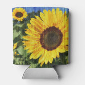 ヒマワリ絵を描スフェンス 缶クーラー (裏面)