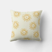 ヒマワリ絵を描フラワー枕 クッション (裏面)