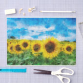 ヒマワリ絵画ス 薄葉紙 (クラフト)