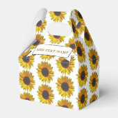 ヒマワリ花柄名前をカスタムする フェイバーボックス (裏面サイド)