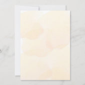 ヒマワリ花模様ユーカリ結婚ス 招待状 (裏面)