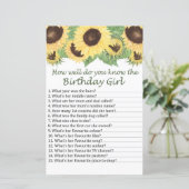 ヒマワリ誕生日の女の子をどれだけ知っているか (スタンド正面)