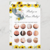 ヒマワリ象シャワーベビーまたはビールベリーゲーム (正面/裏面)