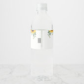 ヒマワリ赤ちゃんシャワー水筒ラベルセット ペットボトルラベル (裏面)