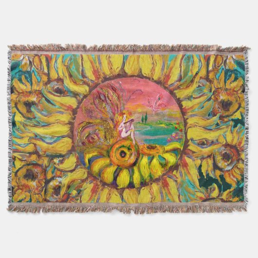 ヒマワリ遊のファンタジーフローラ スローブランケット (正面)