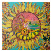 ヒマワリ遊のファンタジーフローラ タイル (正面)