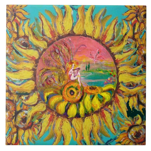 ヒマワリ遊のファンタジーフローラ タイル (正面)