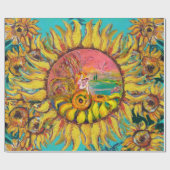 ヒマワリ遊のファンタジーフローラ ラッピングペーパー (フラット)