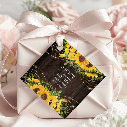 ヒマワリ金ゴールドストリングラ素朴イト結婚ズ フェイバータグ