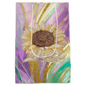 ヒマワリ金属フローラ抱き枕 ミディアムペーパーバッグ (裏面)