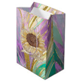 ヒマワリ金属フローラ抱き枕 ミディアムペーパーバッグ (裏面アングル)