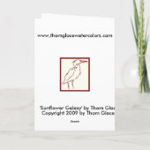 「ヒマワリ銀河系」のカード カード (裏面)