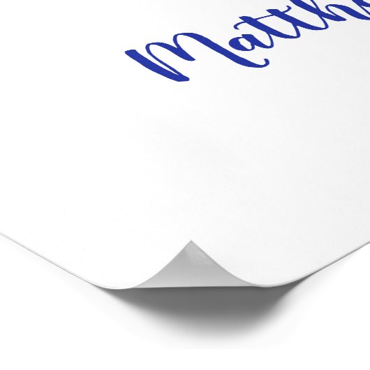 ヒマワリ青フローラストリングラ結婚イト ポスター (角)