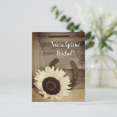 ヒマワリ馬蹄西デイトセピアを保存 案内ポストカード (スタンド正面)