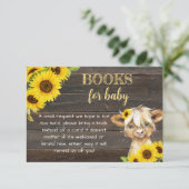 ヒマワリ高地カウベビーシャワーベビー エンクロージャーカード (スタンド正面)