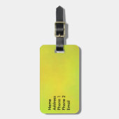 ヒマワリ黄色の荷札 ラゲッジタグ (正面縦)