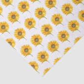 ヒマワリ黄色フローラ水彩夏素朴T 薄葉紙 (詳細)