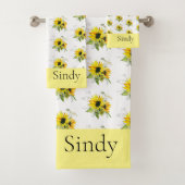 ヒマワリ黄風呂タオルセット バスタオルセット (インサイチュ)