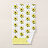 ヒマワリ黄風呂タオルセット バスタオルセット (ハンドタオル)