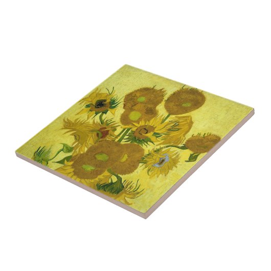 ヒマワリ1889年 タイル (側面)