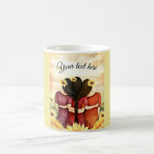 ヒマワリ3の親友の姉妹を個人化して下さい コーヒーマグカップ (中央)