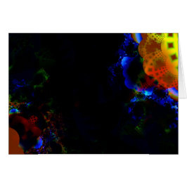 "ヒマワリ"のフラクタルの芸術カード