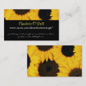 ヒマワリ; ウェブサイトのマーケティング 名刺 (正面/裏面)