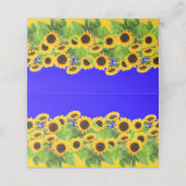 ヒマワリ – ウクライナ国旗平和の自由ウクライナ  ロイヤリティカード (外部開封)