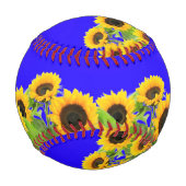 ヒマワリ – ウクライナ国旗平和の自由ウクライナ  野球ボール (正面)