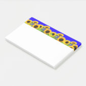 ヒマワリ – ウクライナ国旗Peace Freedom Ukraine ポストイット (アングル)