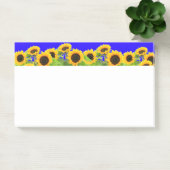 ヒマワリ – ウクライナ国旗Peace Freedom Ukraine ポストイット (オフィス)