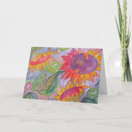 "ヒマワリ" カード (正面)