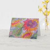 "ヒマワリ" カード (黄色い花)