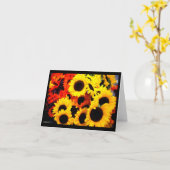 ヒマワリ カード (黄色い花)