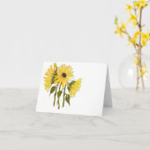 ヒマワリ カード (黄色い花)