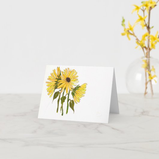 ヒマワリ カード (黄色い花)