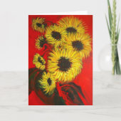 ヒマワリ カード (正面)