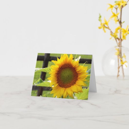 ヒマワリ カード (黄色い花)