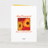 ヒマワリ カード (裏面)