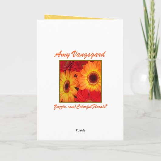 ヒマワリ カード (裏面)