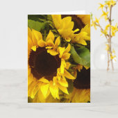 ヒマワリ カード (黄色い花)