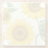 ヒマワリ ガラスコースター (裏面)