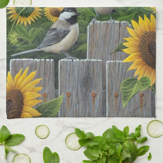 ヒマワリ キッチンタオル (折り畳み)