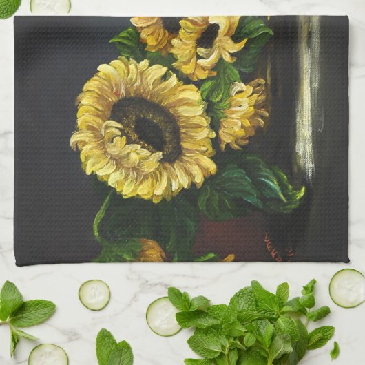 ヒマワリ キッチンタオル (折り畳み)