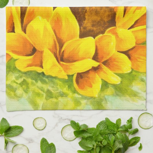 ヒマワリ キッチンタオル (折り畳み)